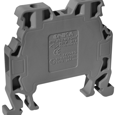 ONKA – 1010132 MRK 2,5 mm² Vida Bağlantılı Ray Klemensler Slim Seri 750 V 24 A