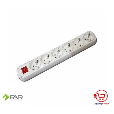 6'LI-(ALTILI)-ANAHTARLI-KLEMENSLİ-TOPRAKLI-GRUP-PRİZ