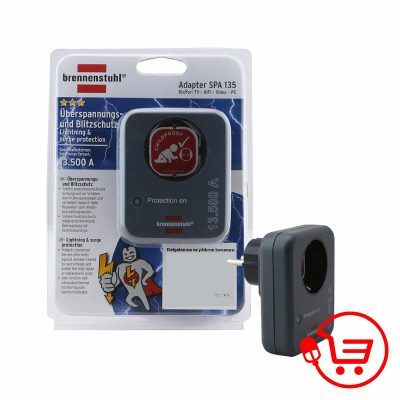 RENNENSTUHL-SPA-135-TEKLİ-SİYAH-AKIM-KORUMALI-PRİZ-13.500-A