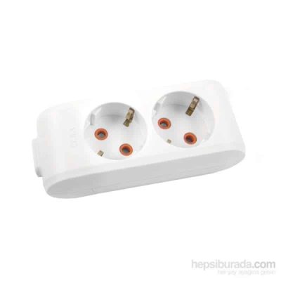 VİKO - Multi-Let 2Li Topraklı Çocuk Korumalı Klemens Priz